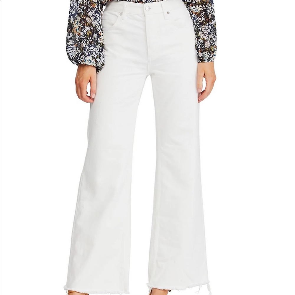 FREE PEOPLE WIDE LEG JEANS SIZE 25